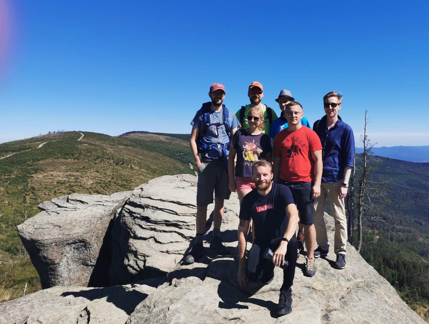 the SoftwareMill team on the top