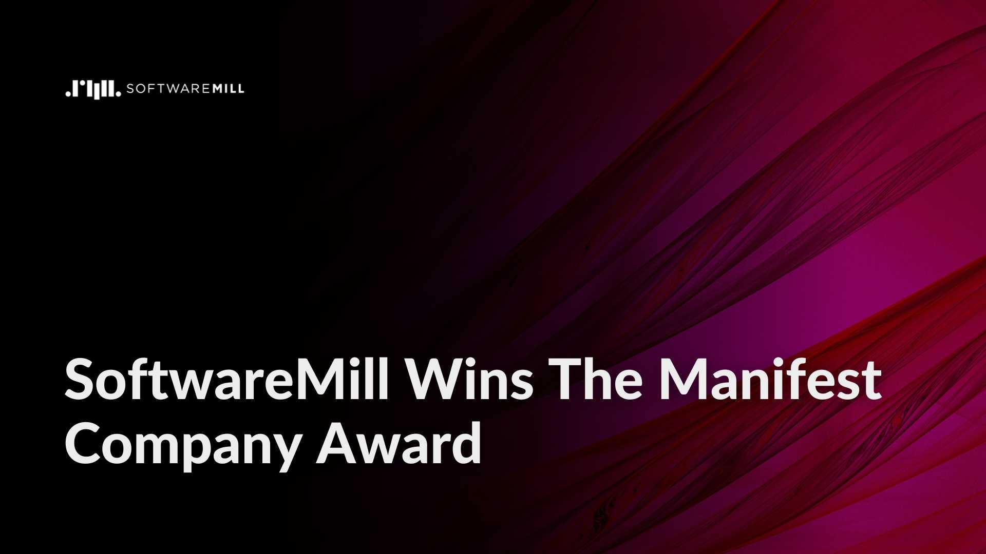 SoftwareMill Wins The Manifest Company Award webp image