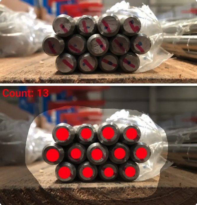 Automatic counting in mass production