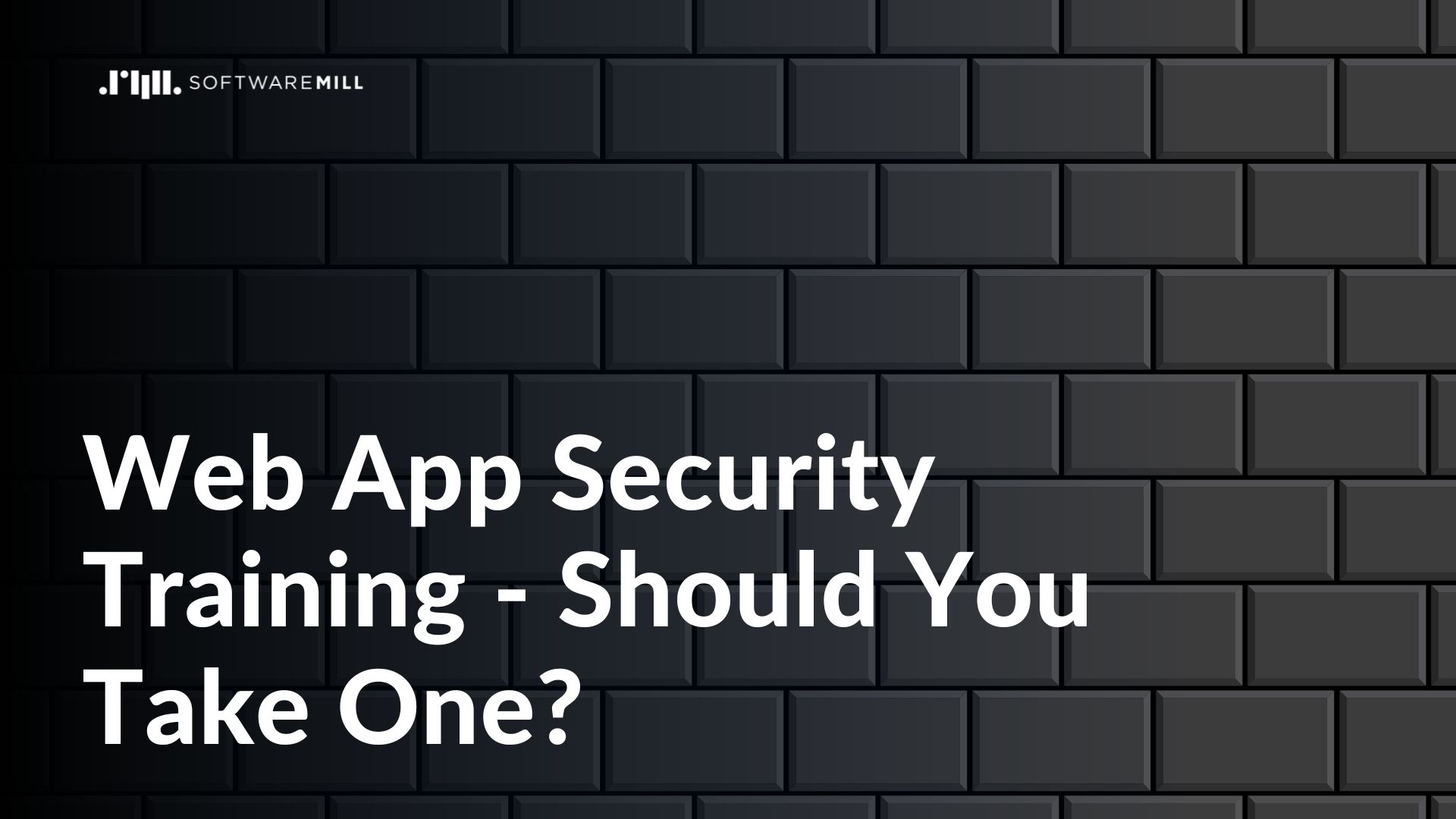 Web App Security Training - Should You Take One? webp image