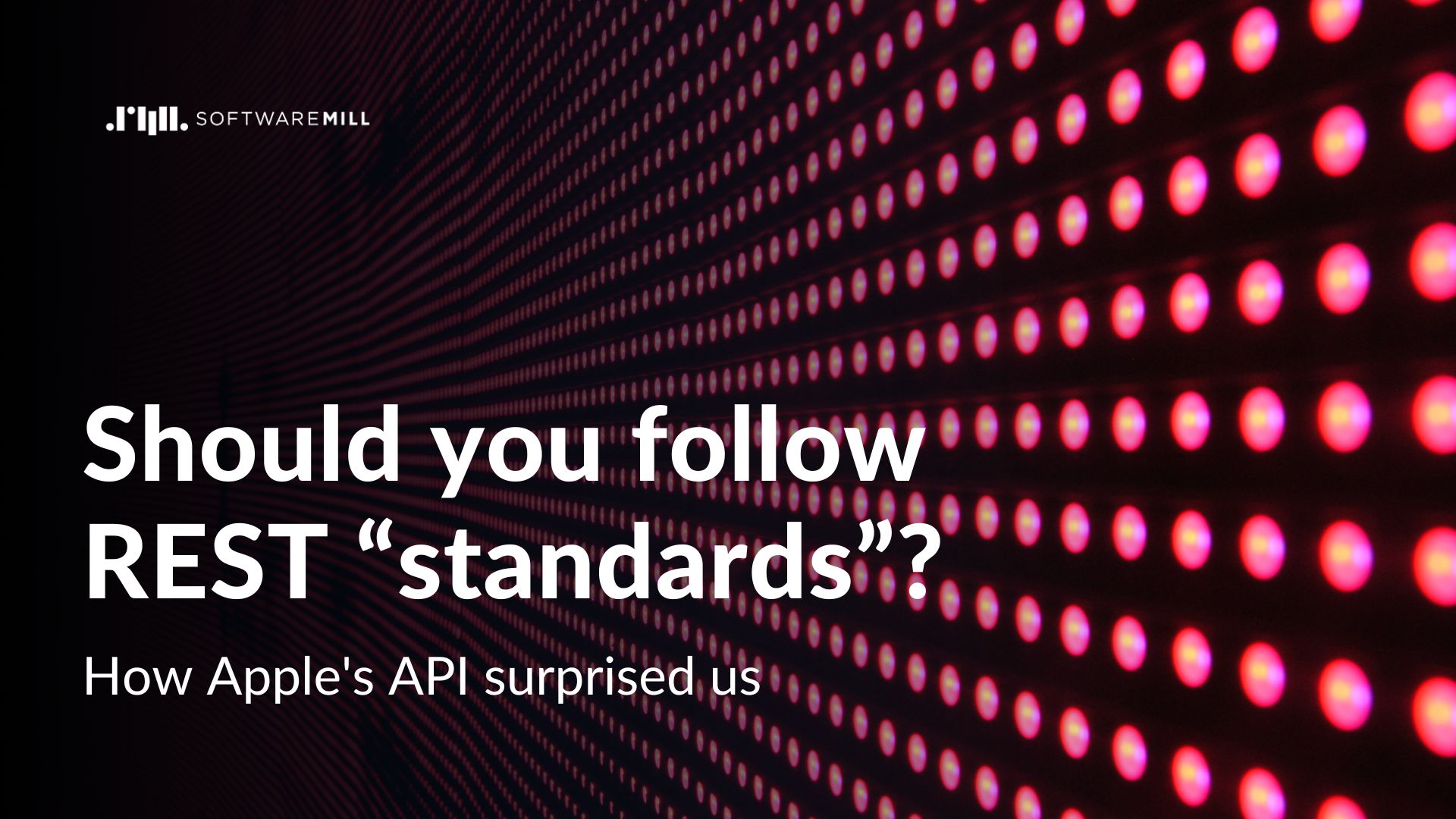 Should you follow REST “standards”? How Apple's API surprised us! webp image