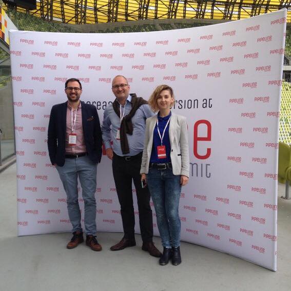 Kasia, Jesper and Jasiek at the Pipeline Summit in Gdansk