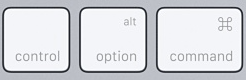 ctrl+alt+cmd